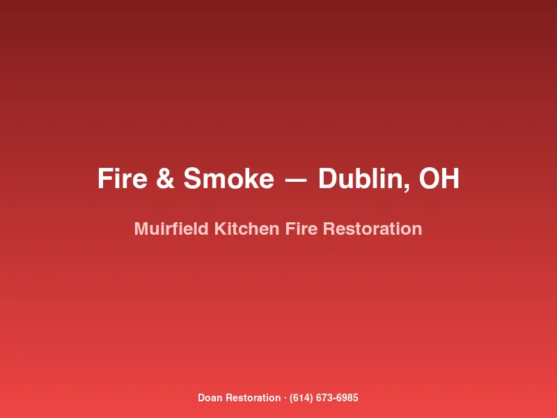 Doan Restoration crew restoring a large luxury kitchen after a grease fire in a Muirfield Village home in Dublin, OH.