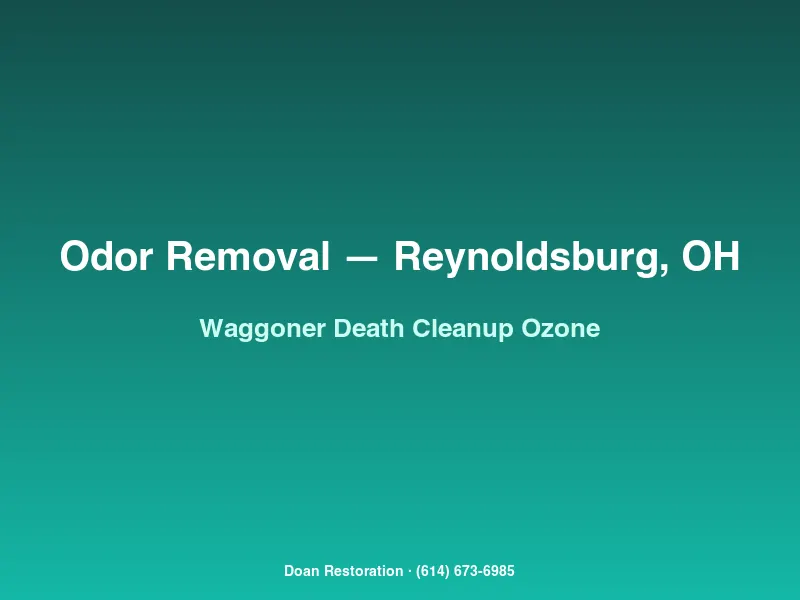 Ozone generator running in a Waggoner Road apartment unit after biohazard remediation and subfloor sealing for landlord turnover